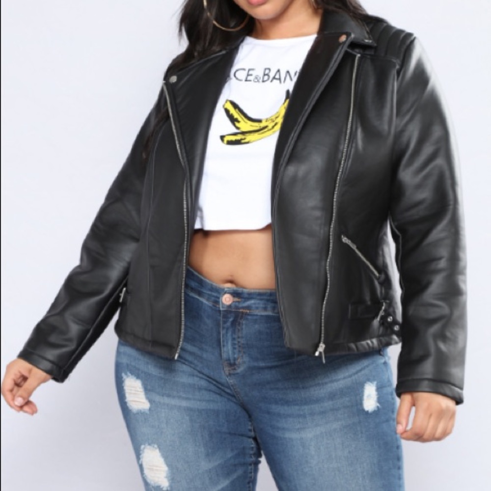 NWOT Fashion Nova Plus Size Moto Jacket